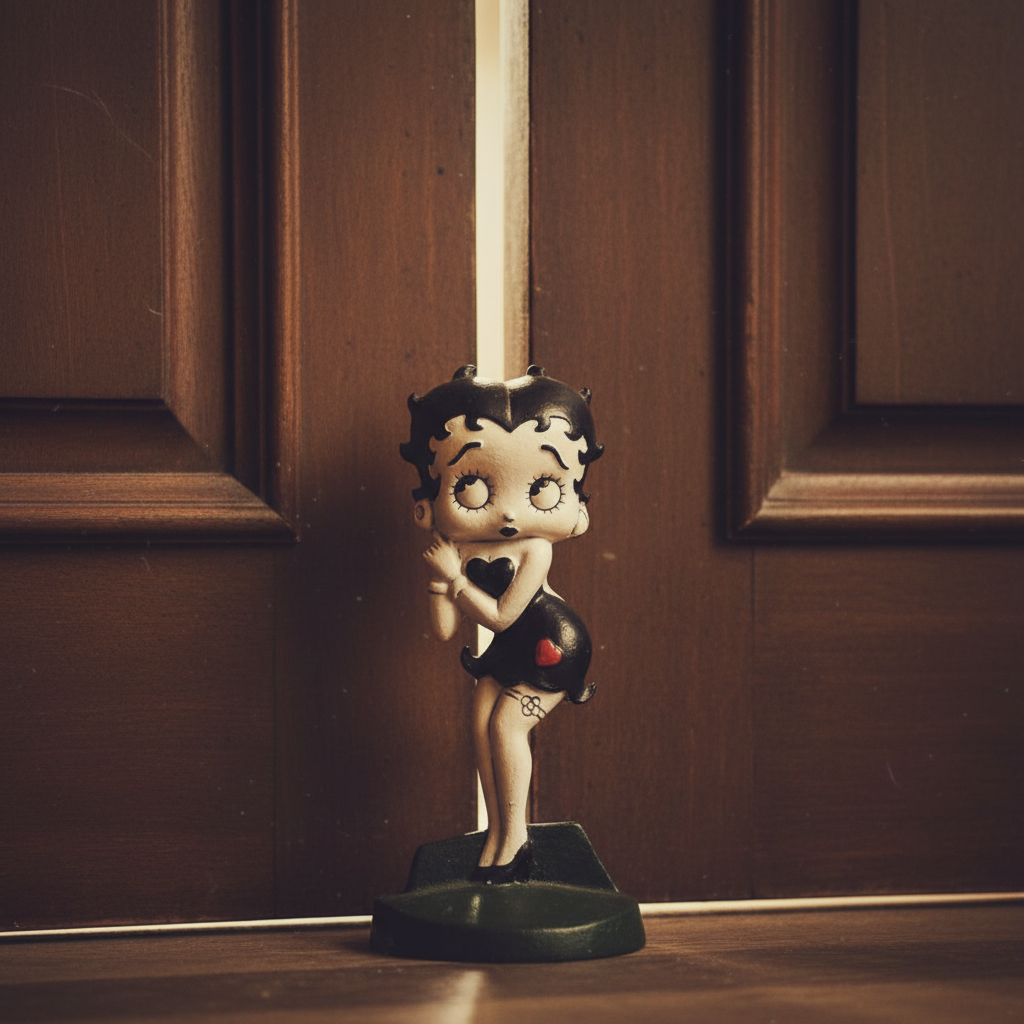 Betty Boop Doorstop Door Stop Vintage Cast Iron