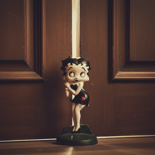 Betty Boop Doorstop Door Stop Vintage Cast Iron