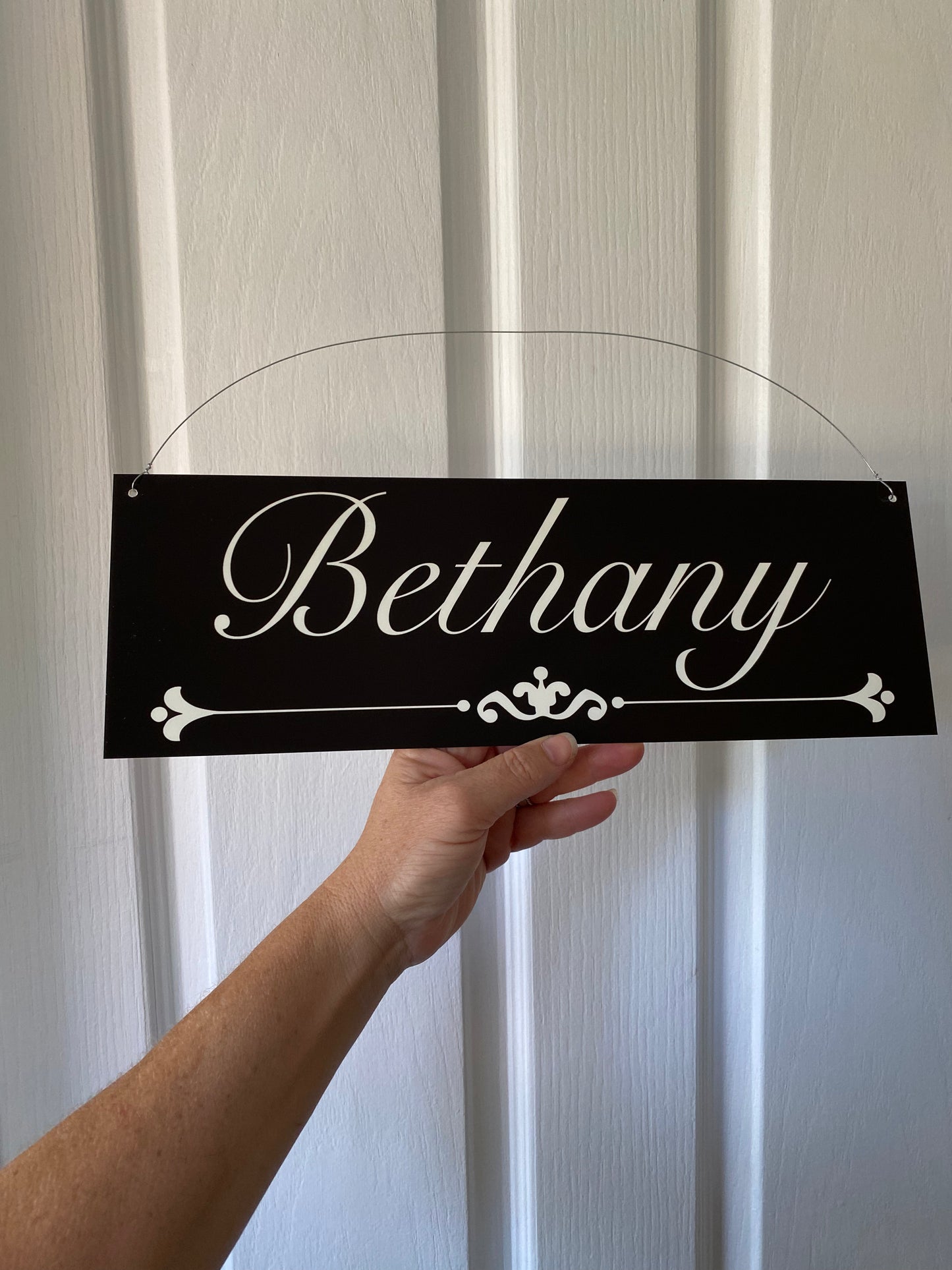 Family Name Custom Personalised Vintage Black Sign