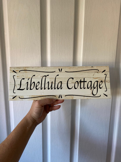 Cottage Custom Personalised Rustic Chic Sign