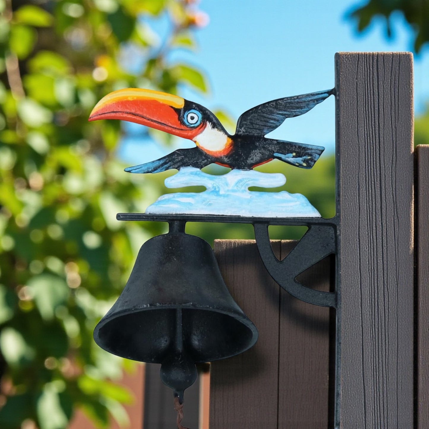 Doorbell Toucan Guinness Bird Vintage Rustic Cast Iron
