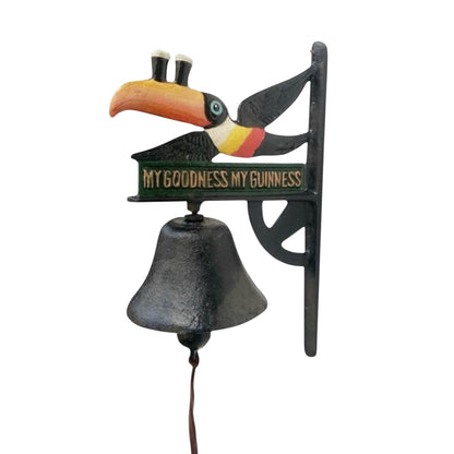 Doorbell Toucan Guinness Bar Vintage Rustic Cast Iron