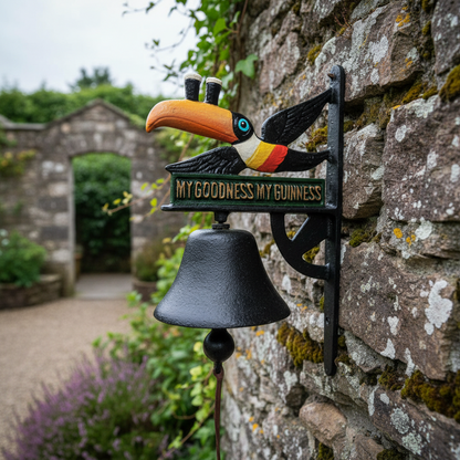 Doorbell Toucan Guinness Bar Vintage Rustic Cast Iron