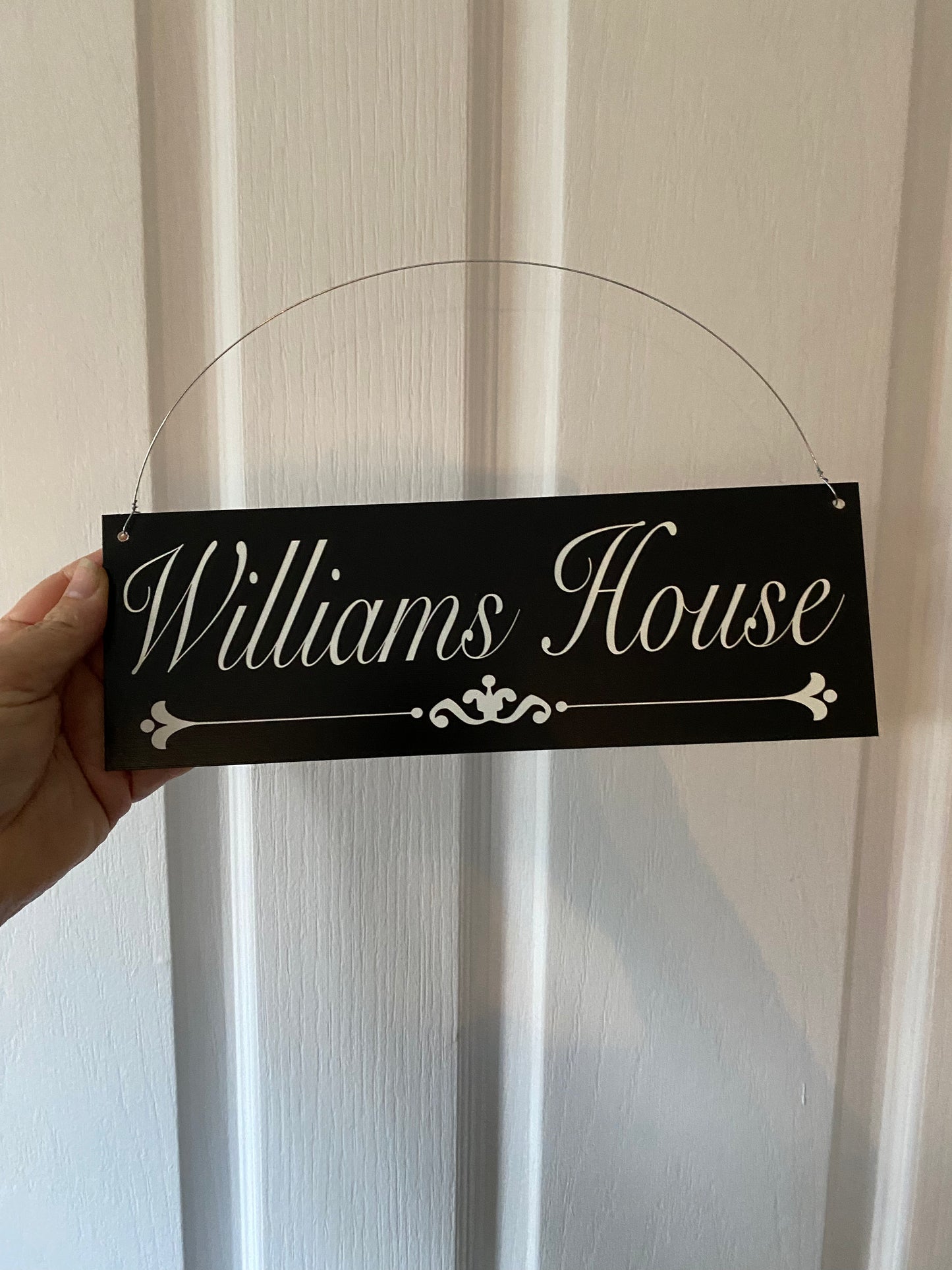 Family Name Custom Personalised Vintage Black Sign