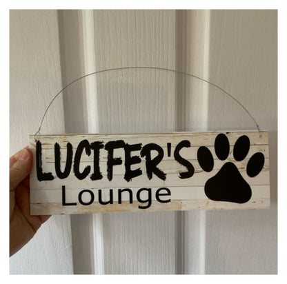 Dog Kennel House Custom Personalised Rustic Pets Name Sign