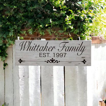 Family Name Custom Personalised Vintage Sign - The Renmy Store Homewares & Gifts 