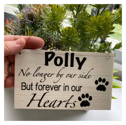 Memorial RIP Dog Cat Pets Personalised Custom Sign - The Renmy Store Homewares & Gifts 