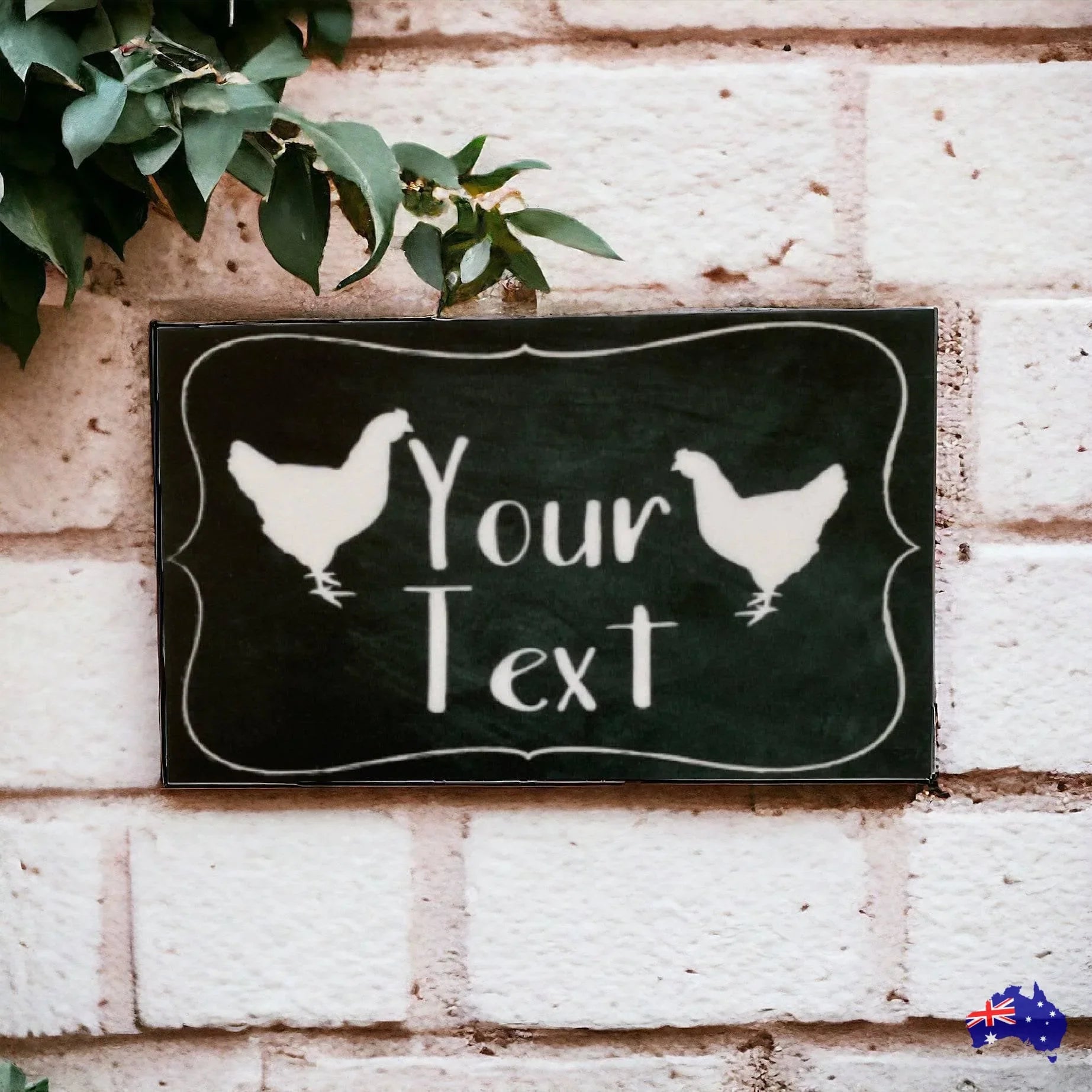 Chicken Hen Custom Personalised Two Chick Sign – The Renmy Store ...