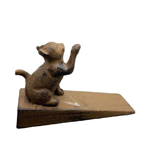 Door Stop Wedge Iron Cat Kitty Cutie - The Renmy Store Homewares & Gifts 