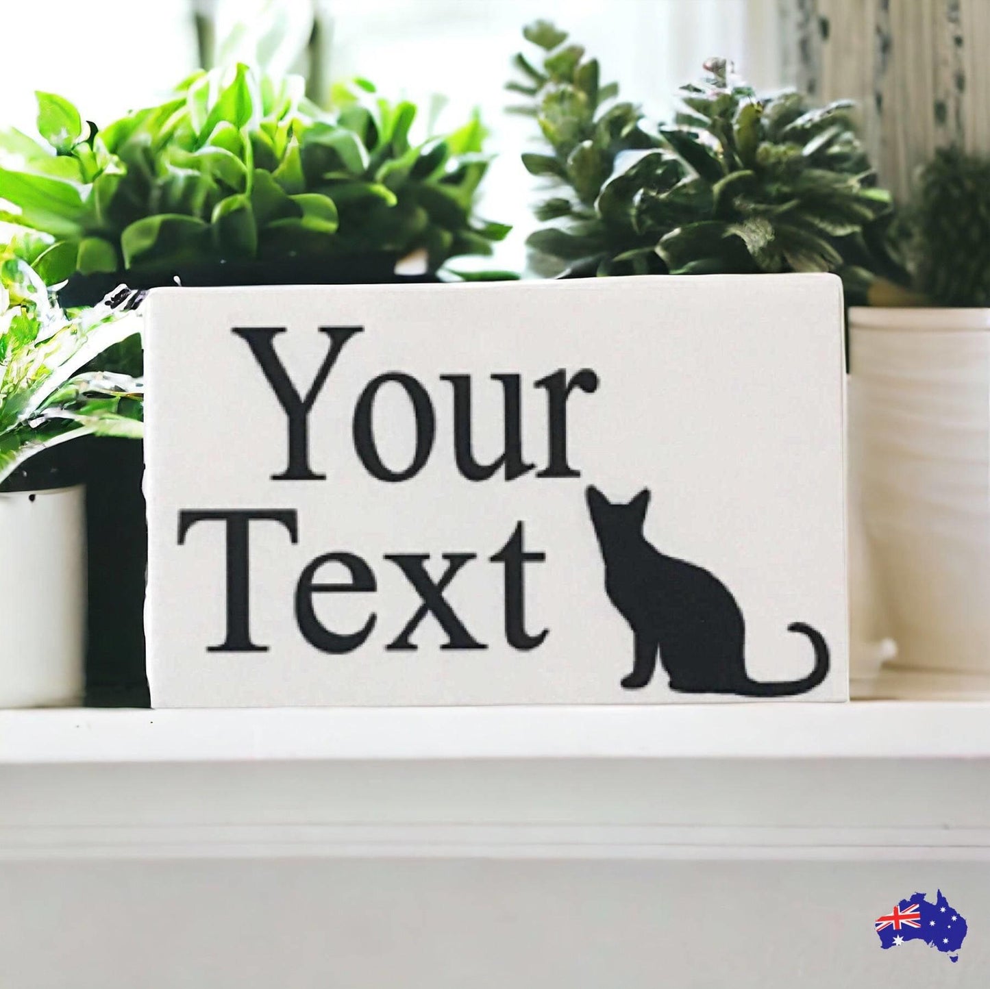 Cat Kitten Custom Personalised Sign - The Renmy Store Homewares & Gifts 