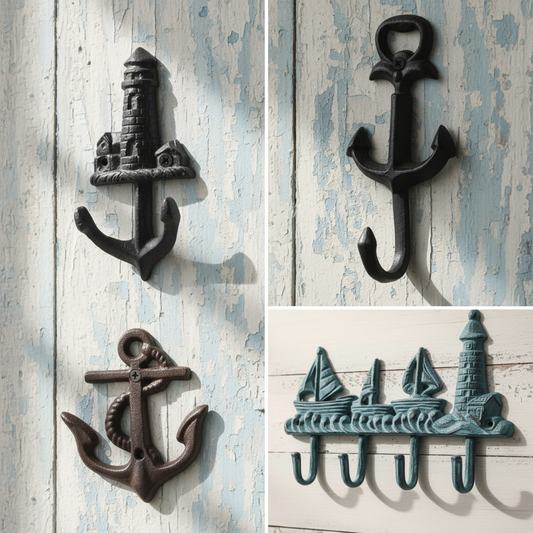 Hook Cast Iron Nautical Coastal Boat Anchor Sailing