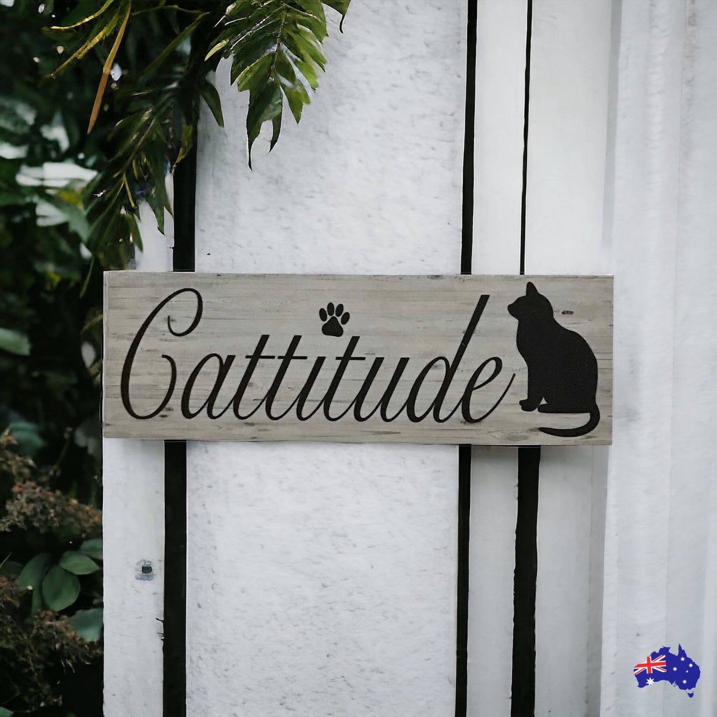 Cattitude Attitude Cat Sign - The Renmy Store Homewares & Gifts 