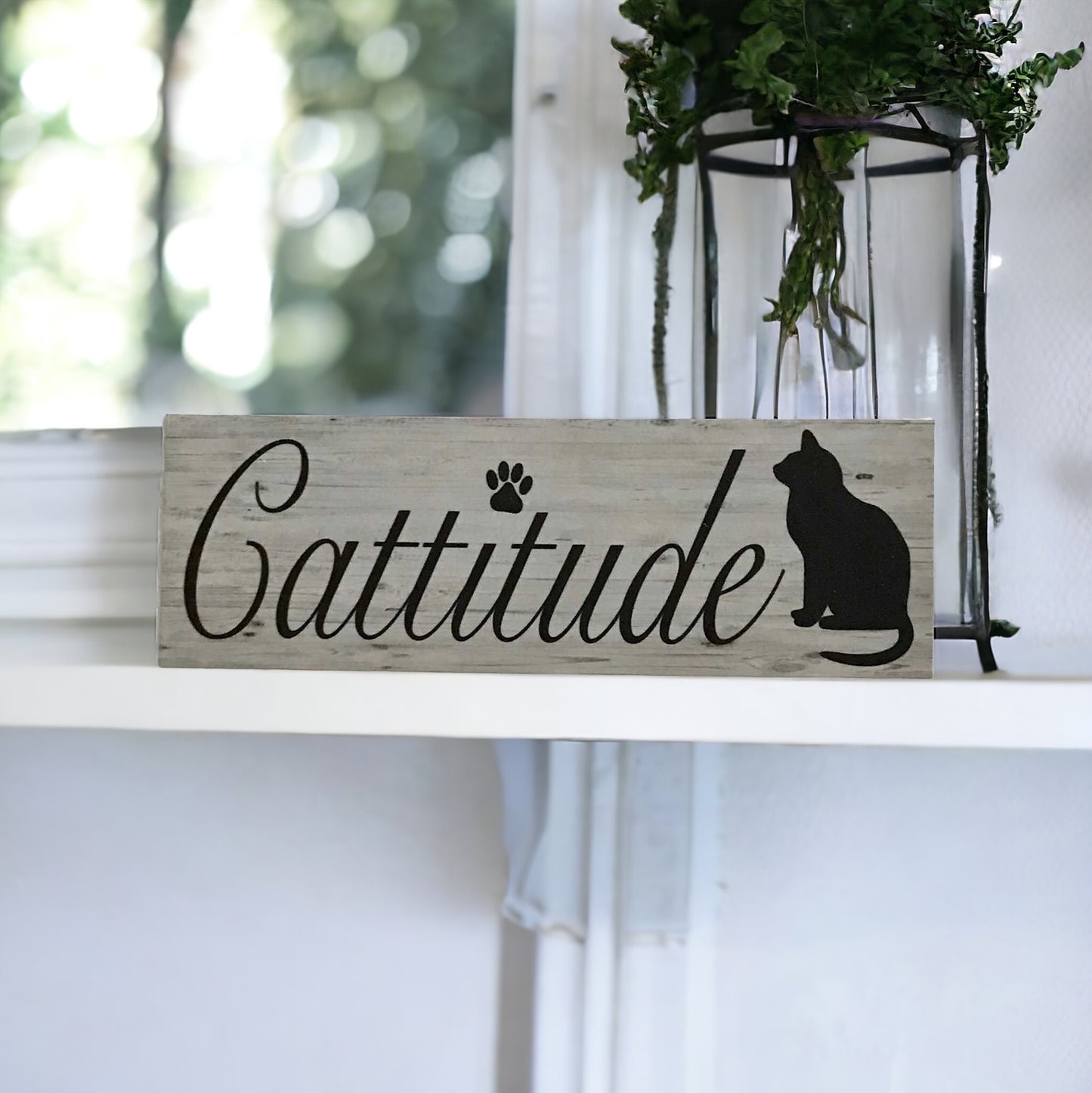 Cattitude Attitude Cat Sign - The Renmy Store Homewares & Gifts 
