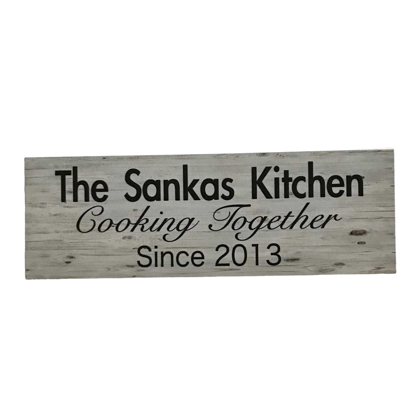 Kitchen Custom Personalised Cooking Together Sign