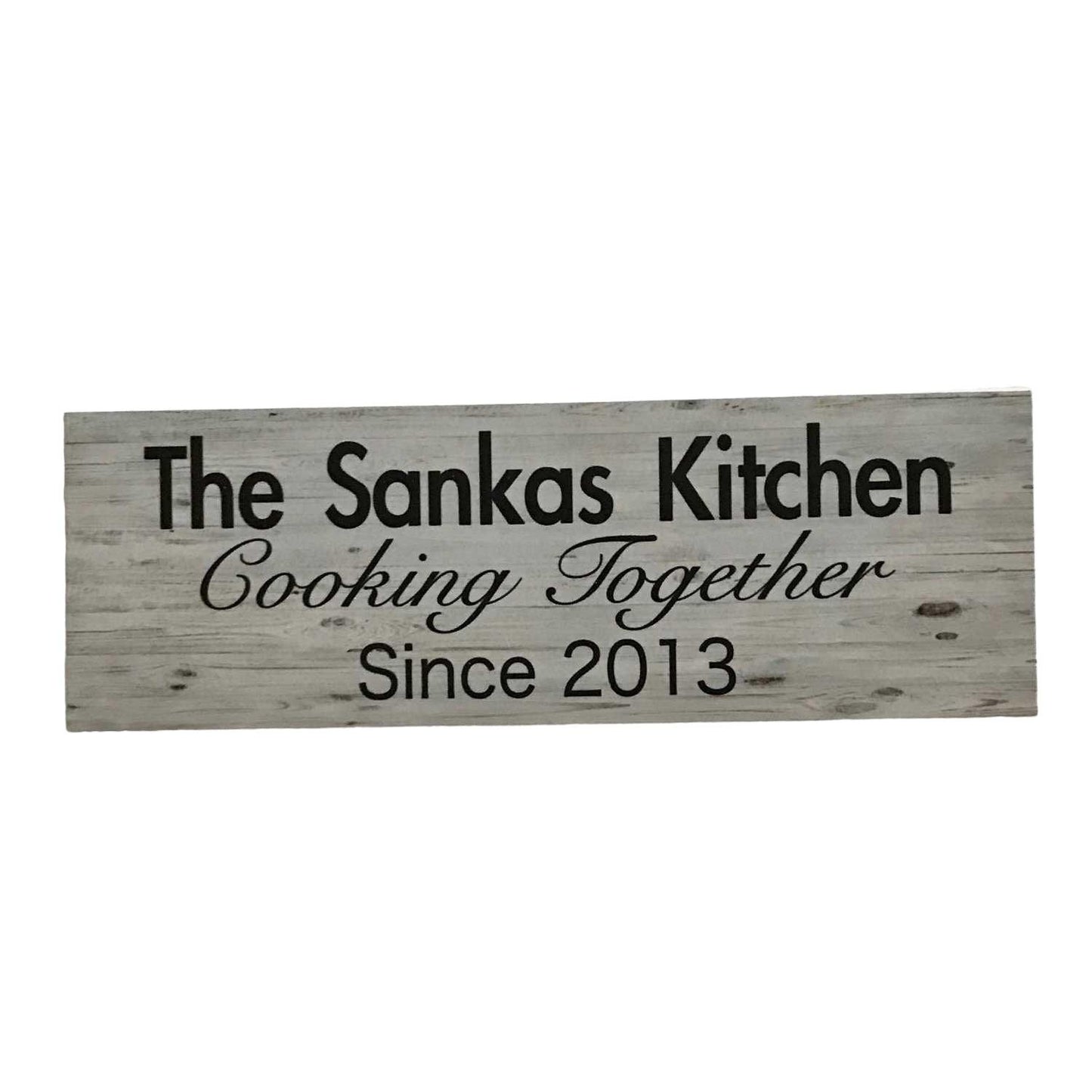 Kitchen Custom Personalised Cooking Together Sign - The Renmy Store Homewares & Gifts 