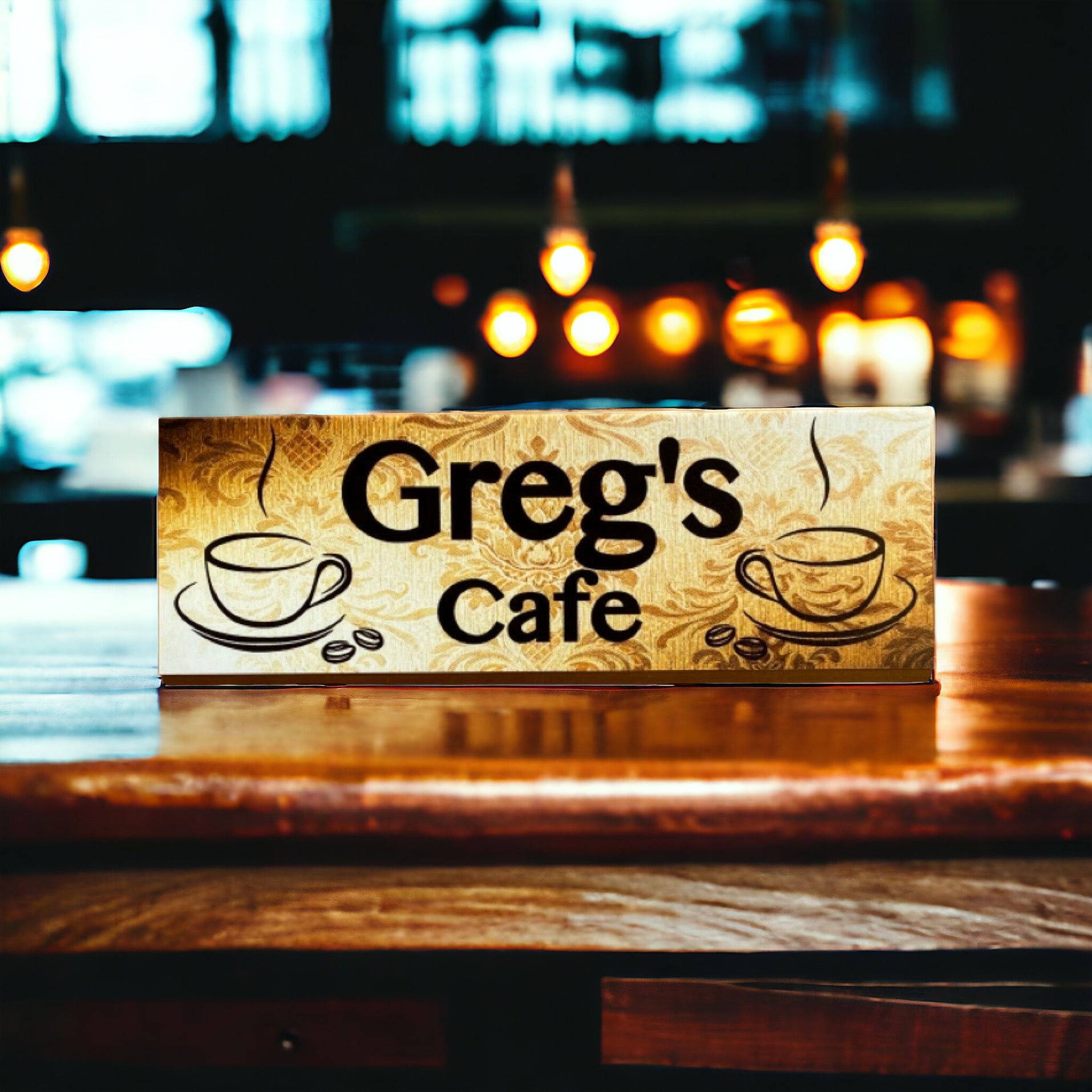 Custom Personalised Café Vintage Coffee Sign - The Renmy Store Homewares & Gifts 