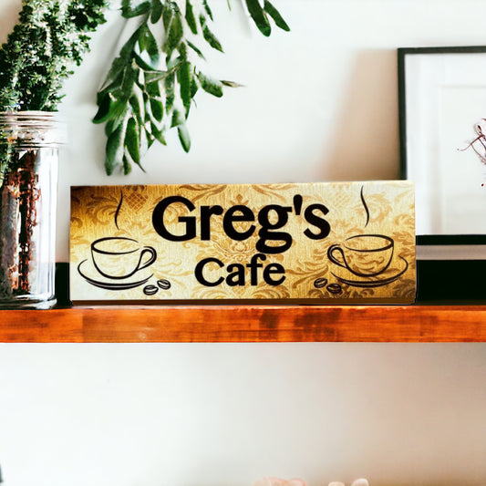 Custom Personalised Café Vintage Coffee Sign