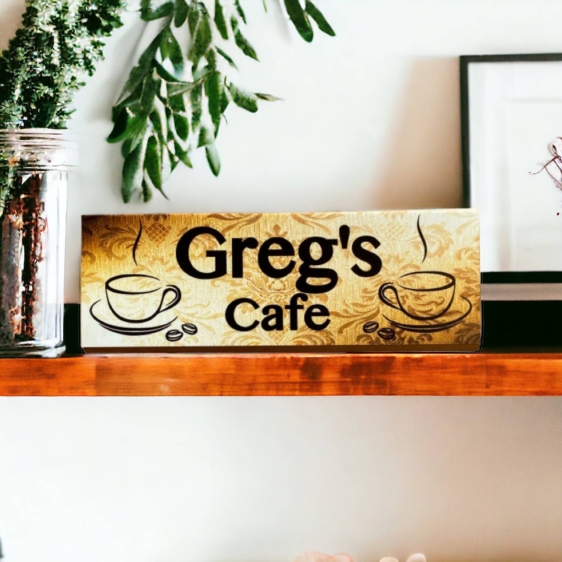 Custom Personalised Café Vintage Coffee Sign - The Renmy Store Homewares & Gifts 