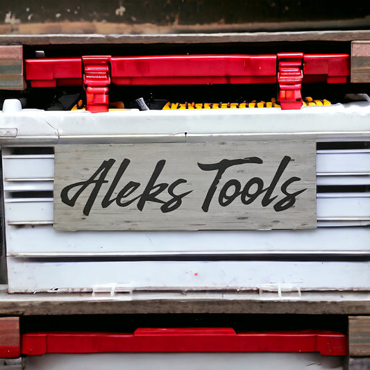 Tool Box Custom Personalised Sign - The Renmy Store Homewares & Gifts 