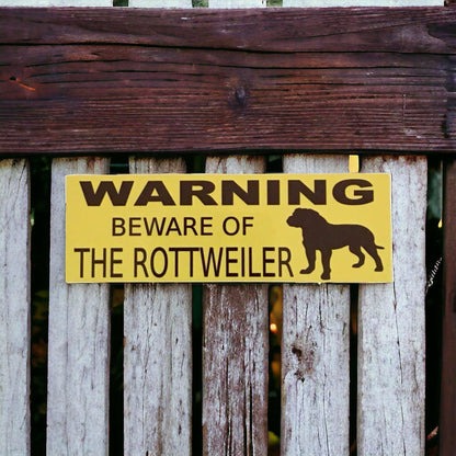 Warning Beware Of The Rottweiler Dog Sign - The Renmy Store Homewares & Gifts 