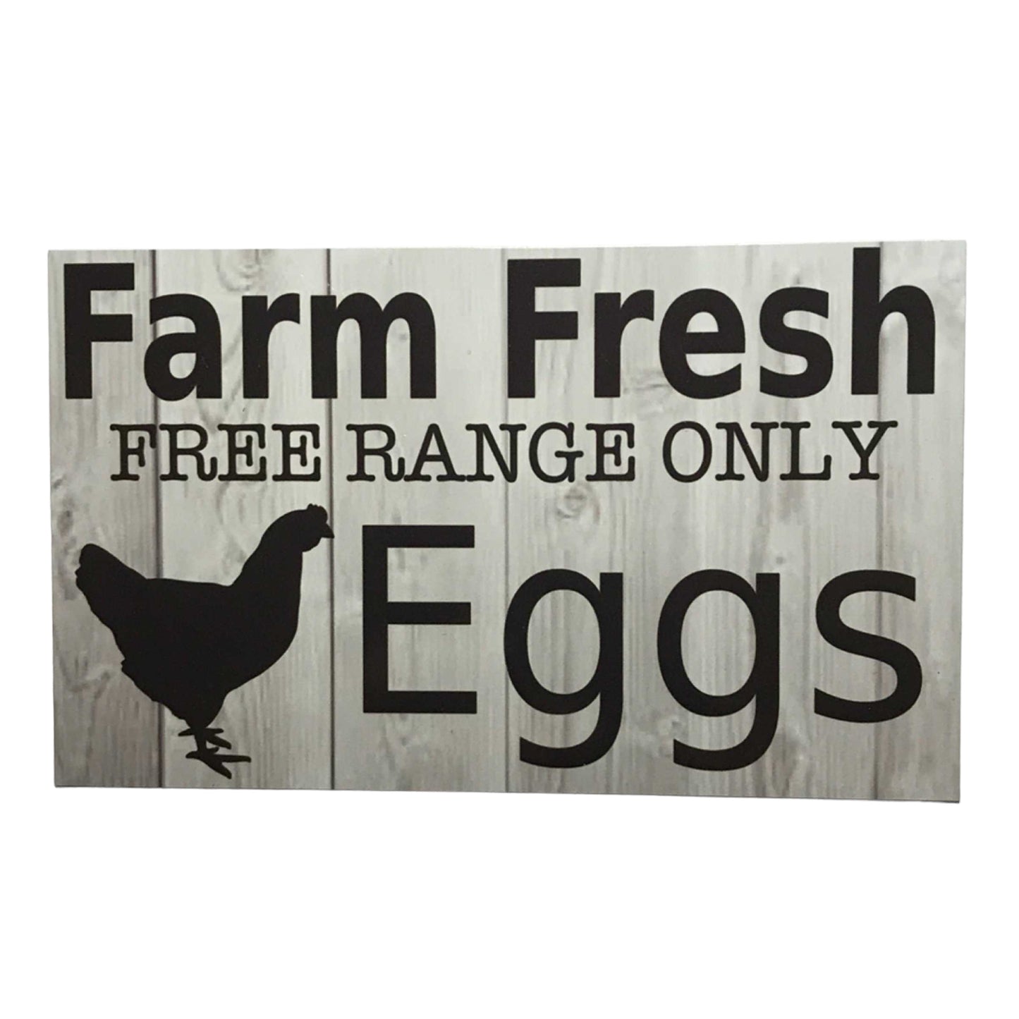 Farm Fresh Free Range Only Eggs Sign
