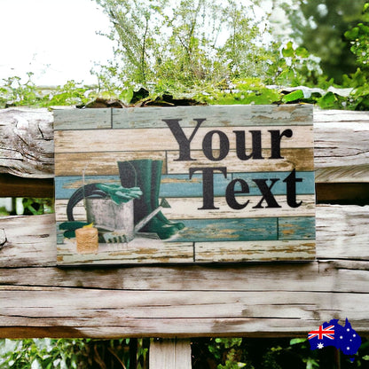 Garden Gardening Gardener Custom Personalised Sign - The Renmy Store Homewares & Gifts 