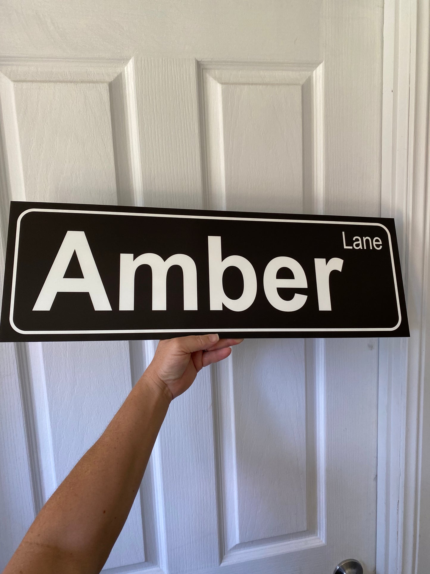 Street Black Custom Personalised Sign