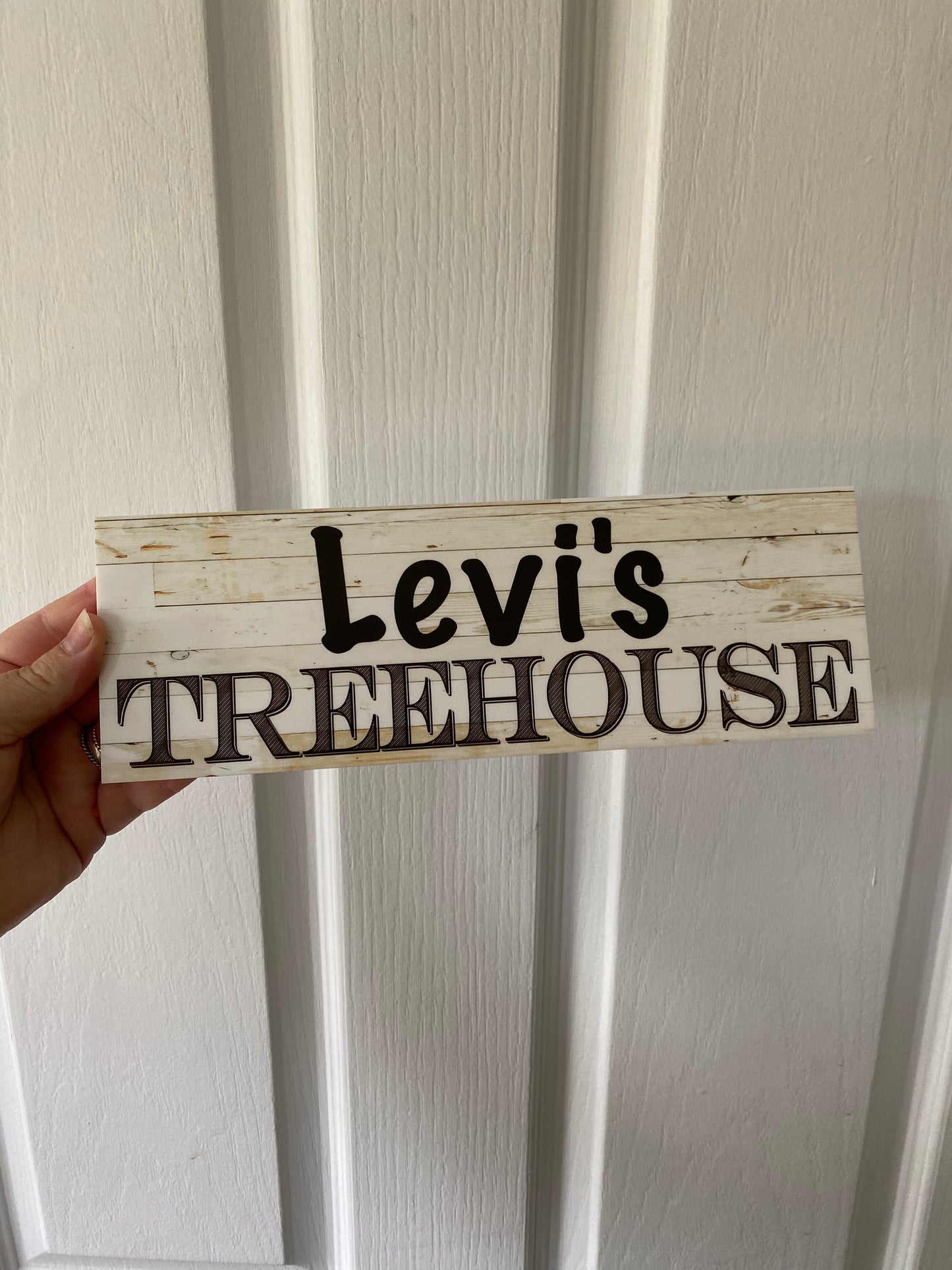 Cubby House Custom Personalised Kids Name Sign