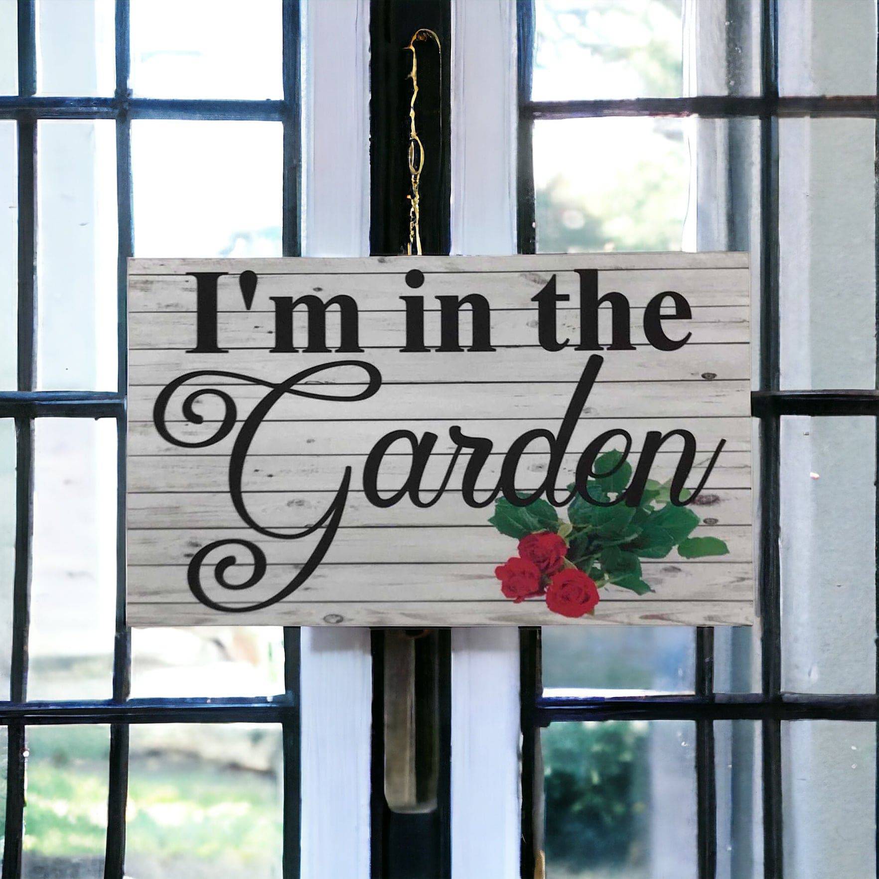 In The Garden Gardener Sign - The Renmy Store Homewares & Gifts 