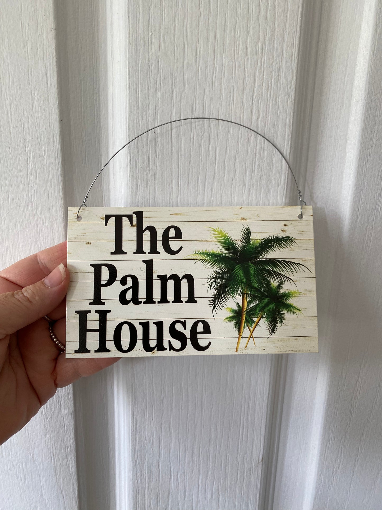 Beach House Custom Palm Tree Sign