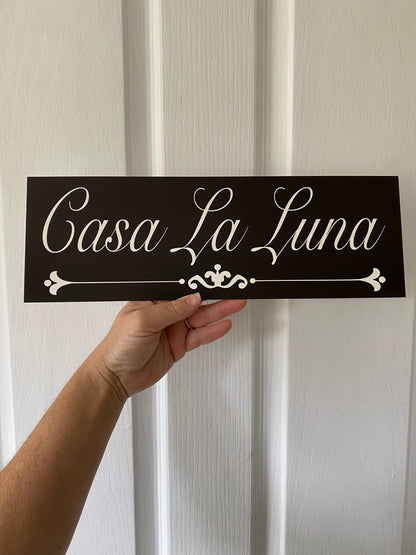 Family Name Custom Personalised Vintage Black Sign