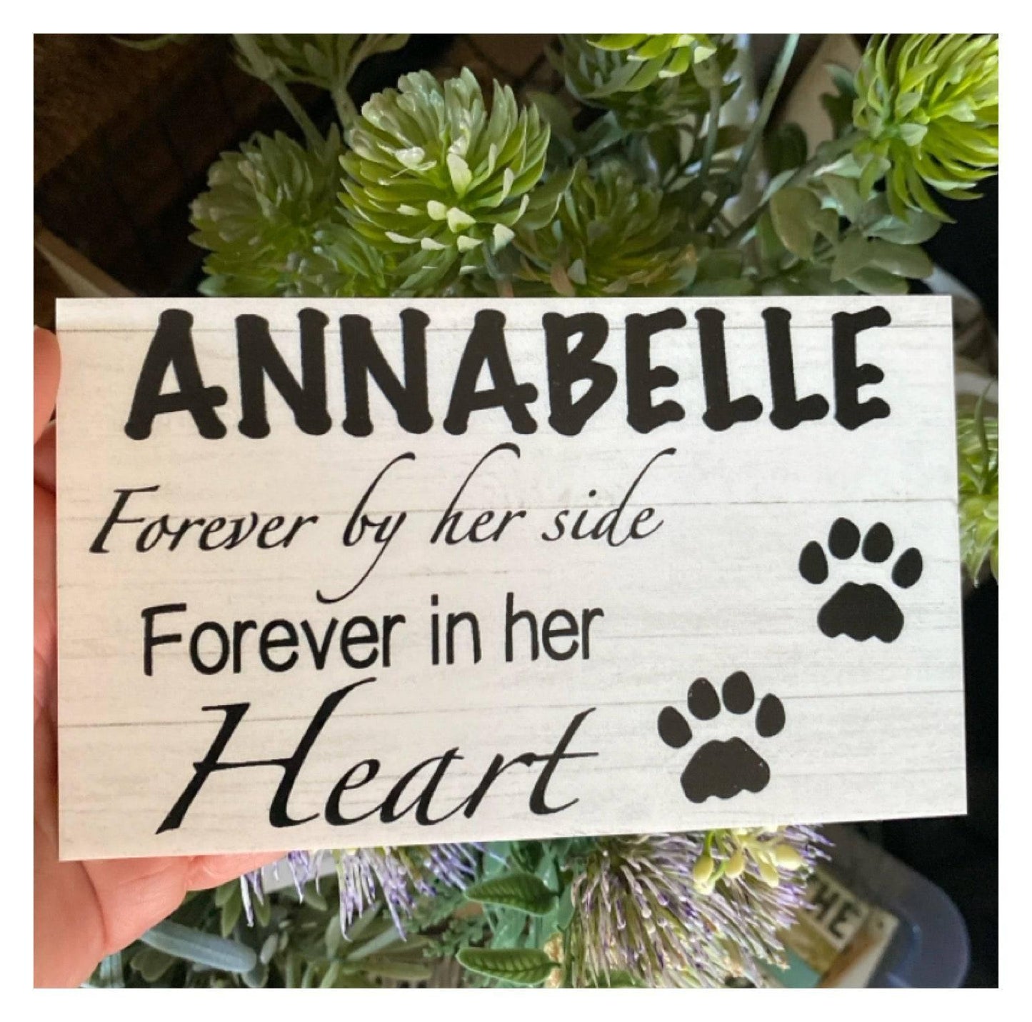 Memorial RIP Dog Cat Pets Personalised Custom Sign - The Renmy Store Homewares & Gifts 