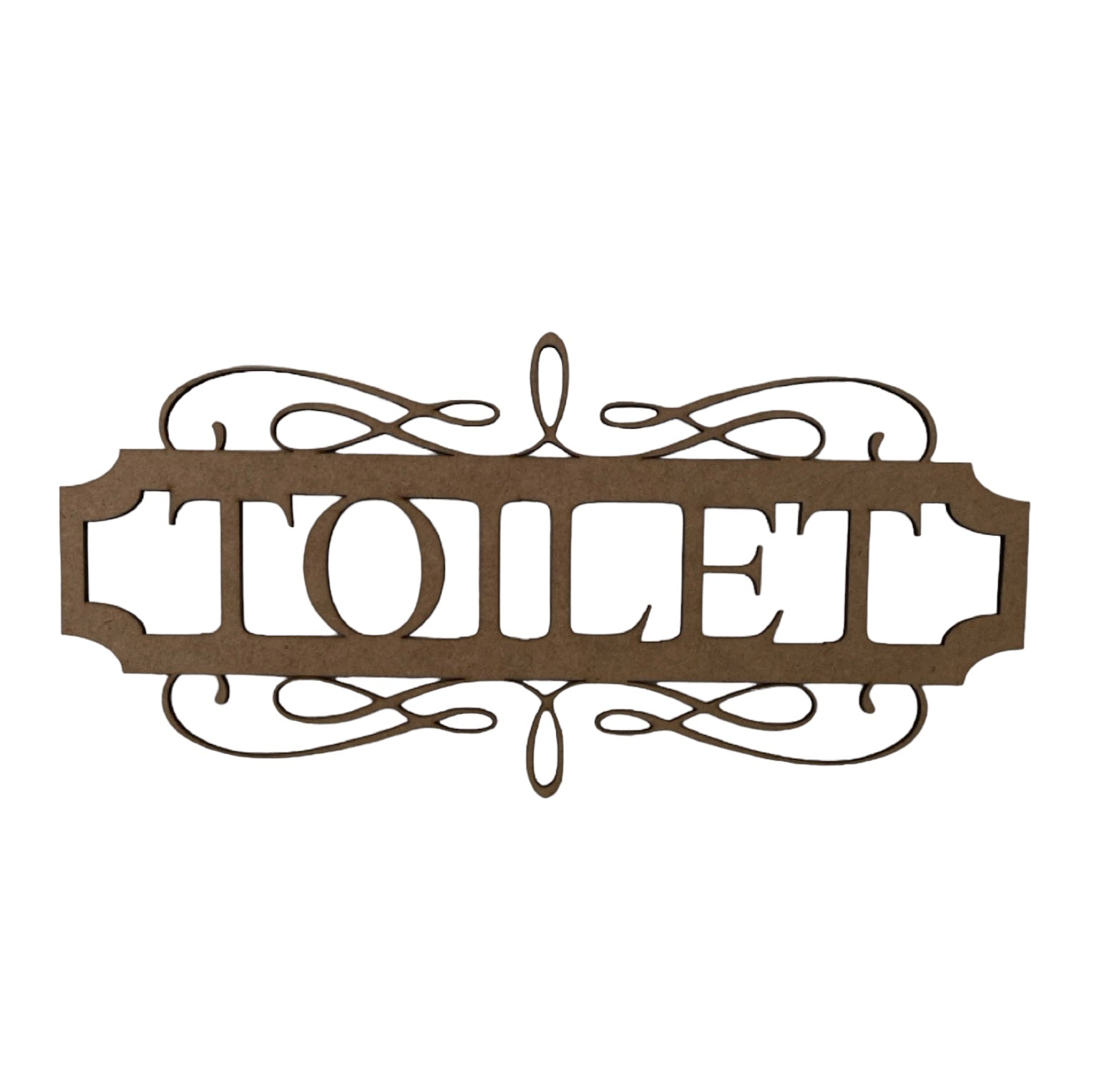 Toilet Laundry Bathroom Door Sign Set MDF DIY Wooden Vintage - The Renmy Store Homewares & Gifts 