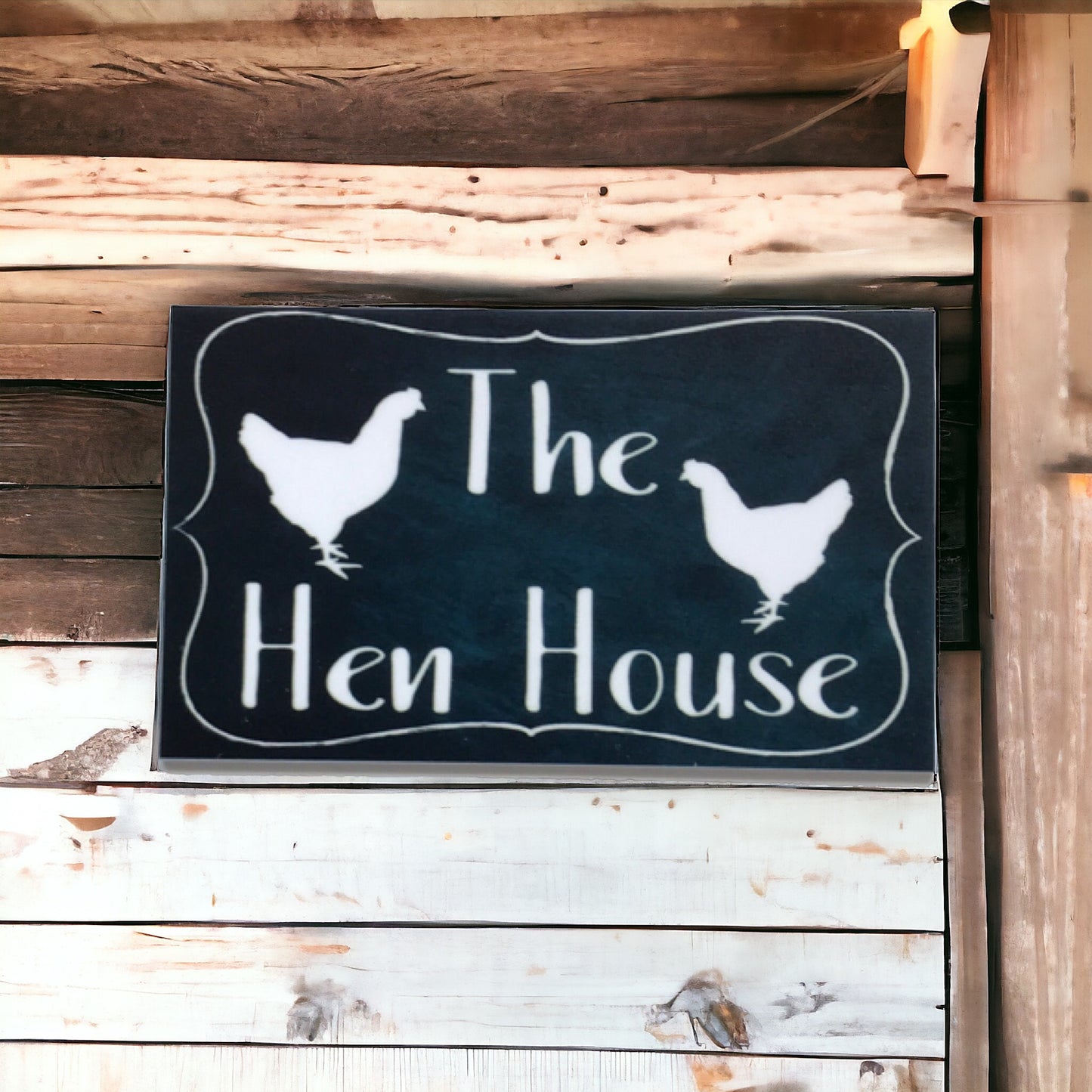 The Hen House Vintage Black Sign