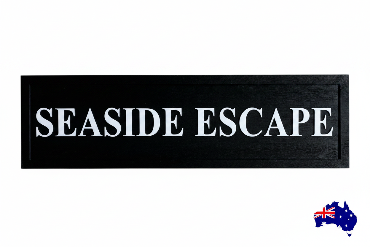 Custom Personalised Timber Vintage Sign | House Residence Property Name Sign | Aussie Made