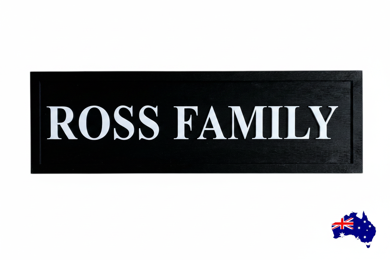 Custom Personalised Timber Vintage Sign | House Residence Property Name Sign | Aussie Made