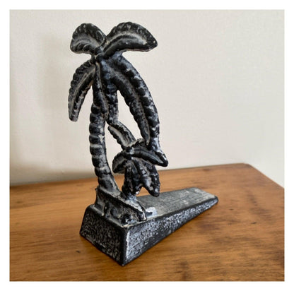 Palm Tree Door Stop Cast Iron Tropical - The Renmy Store Homewares & Gifts 