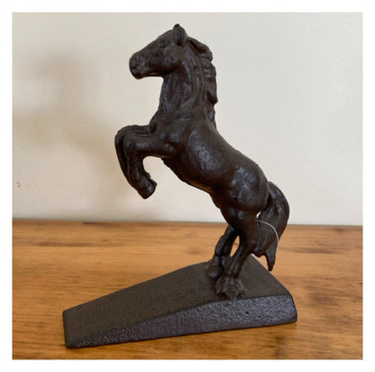 Horse Rearing Door Stop Cast Iron - The Renmy Store Homewares & Gifts 