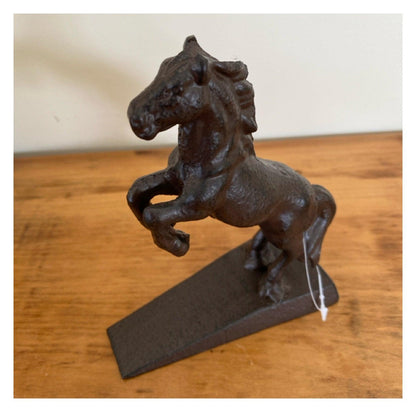 Horse Rearing Door Stop Cast Iron - The Renmy Store Homewares & Gifts 