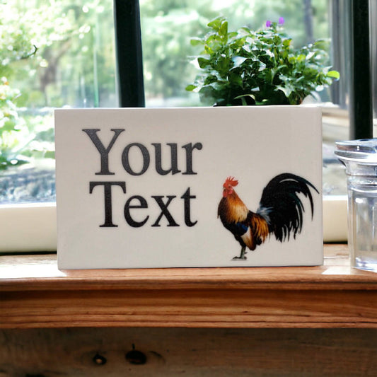 Rooster Country Custom Personalised Sign - The Renmy Store Homewares & Gifts 