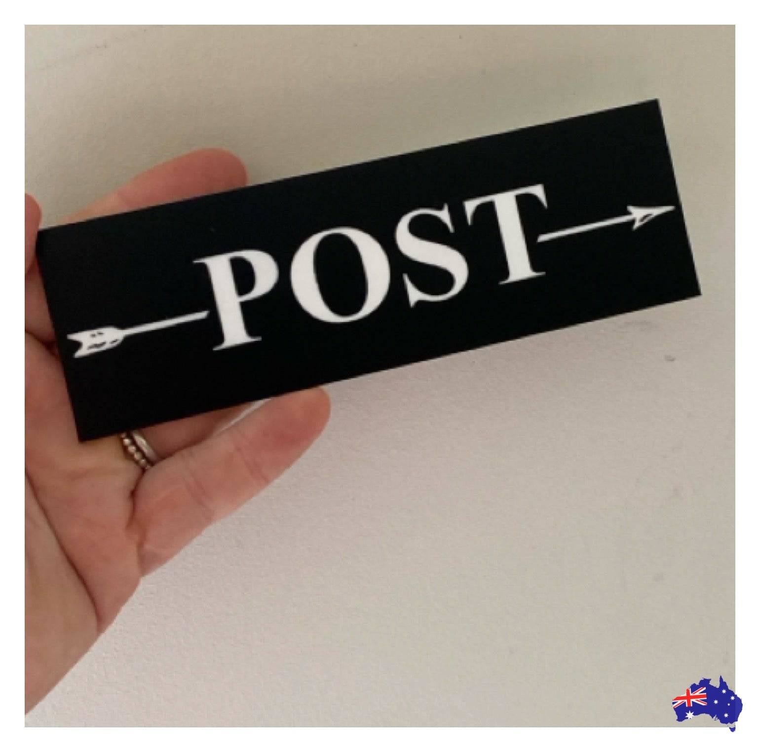 Custom Personalised Arrow Rustic Black Sign - The Renmy Store Homewares & Gifts 