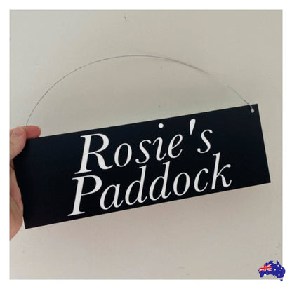 Black White Custom Personalised Sign - The Renmy Store Homewares & Gifts 