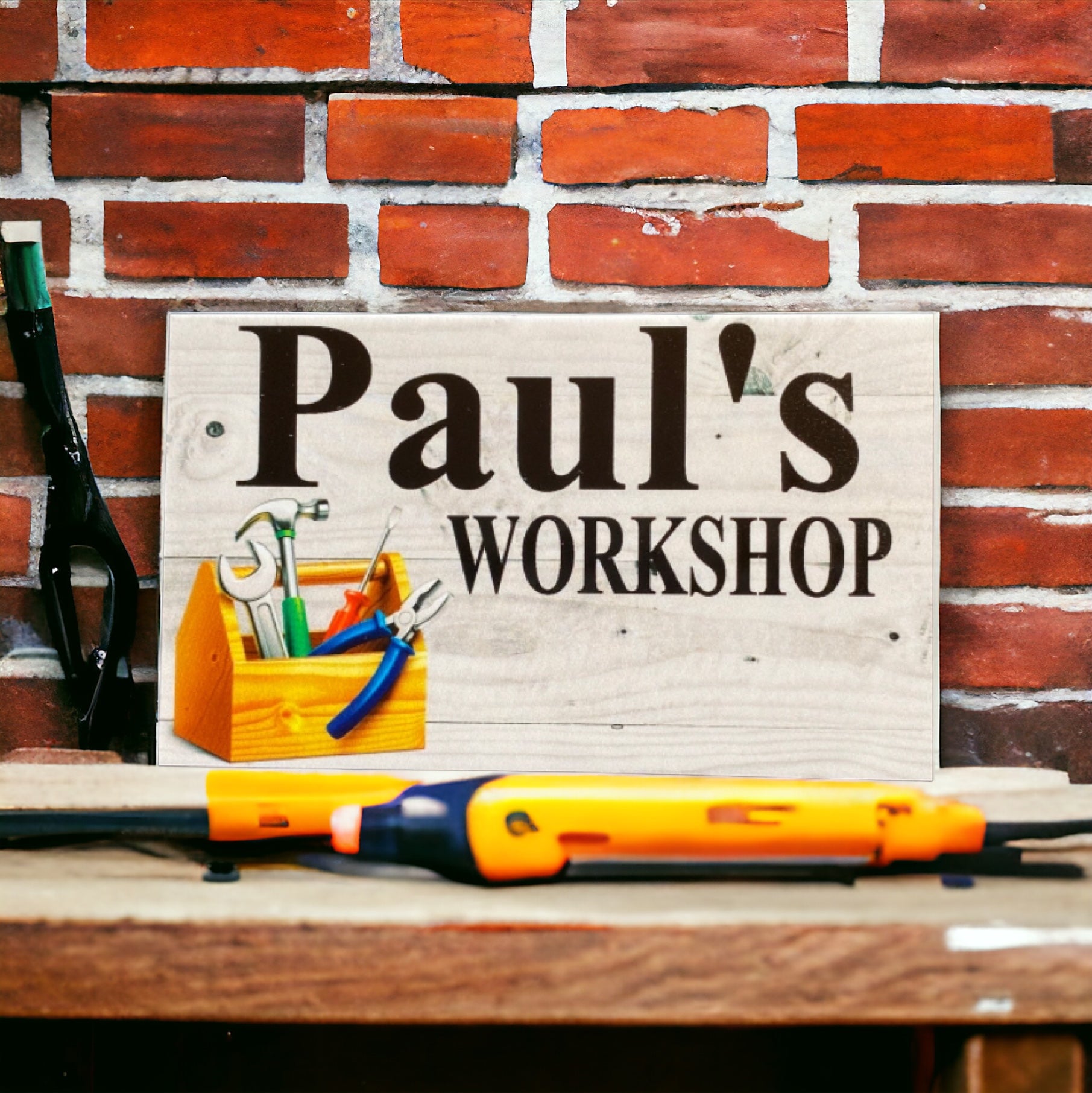 Workshop Tools Custom Personalised Sign - The Renmy Store Homewares & Gifts 