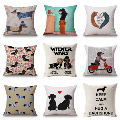 Cushion Cover Dachshund Sausage Dog - Dog Lover Gift