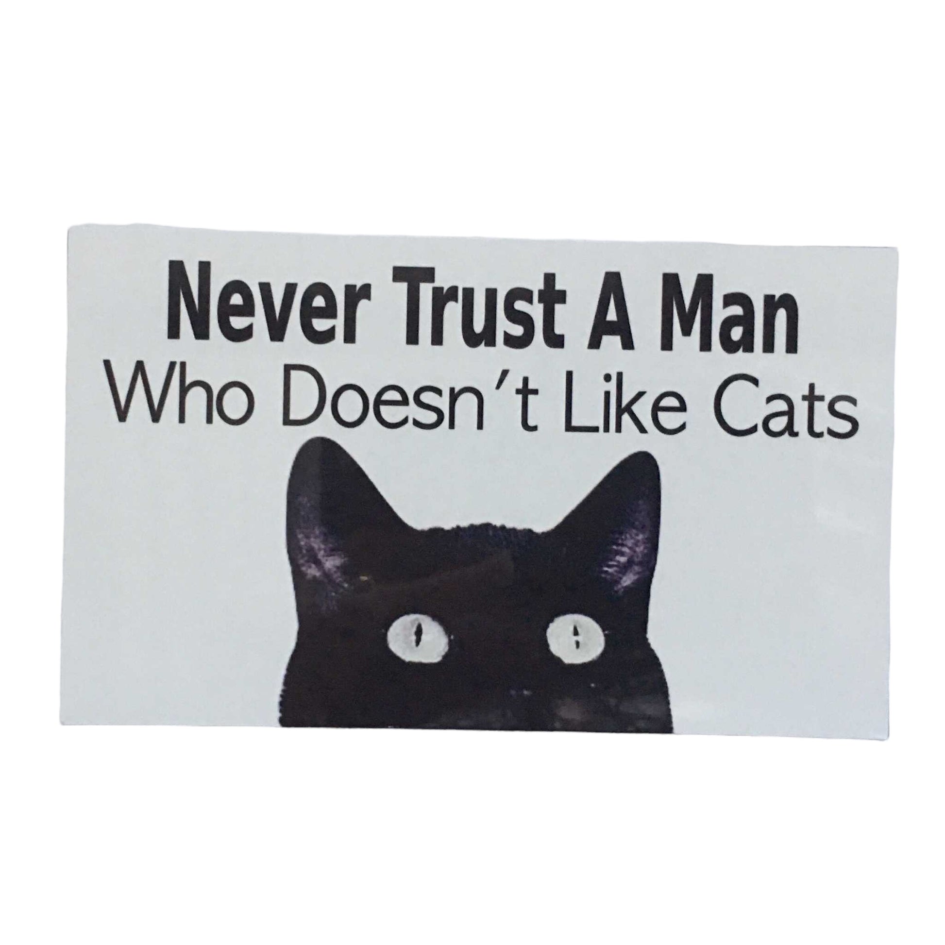 Never Trust A Man Who Doesn’t Like Cats Sign - The Renmy Store Homewares & Gifts 