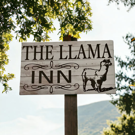 The Llama Inn Sign - The Renmy Store Homewares & Gifts 