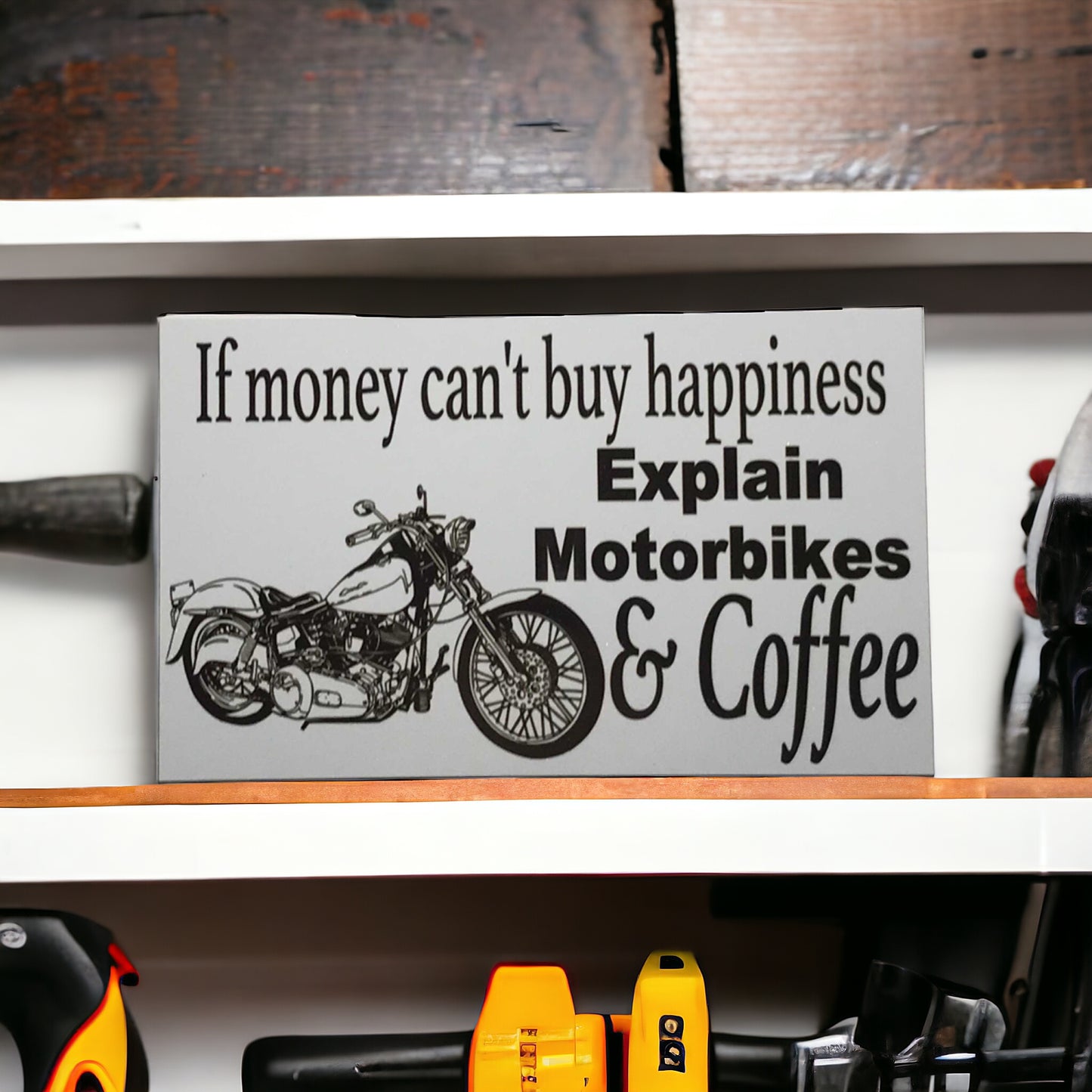 Motor Bikes Motorcycle Coffee Sign