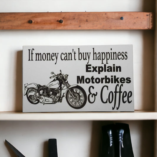 Motor Bikes Motorcycle Coffee Sign - The Renmy Store Homewares & Gifts 