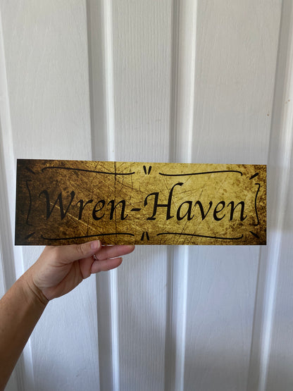Cottage Custom Personalised Vintage Sign Aussie Made