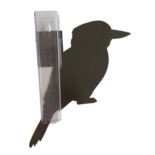 Rain Gauge Kookaburra Bird - Stake or Wall Mount - Aussie Made